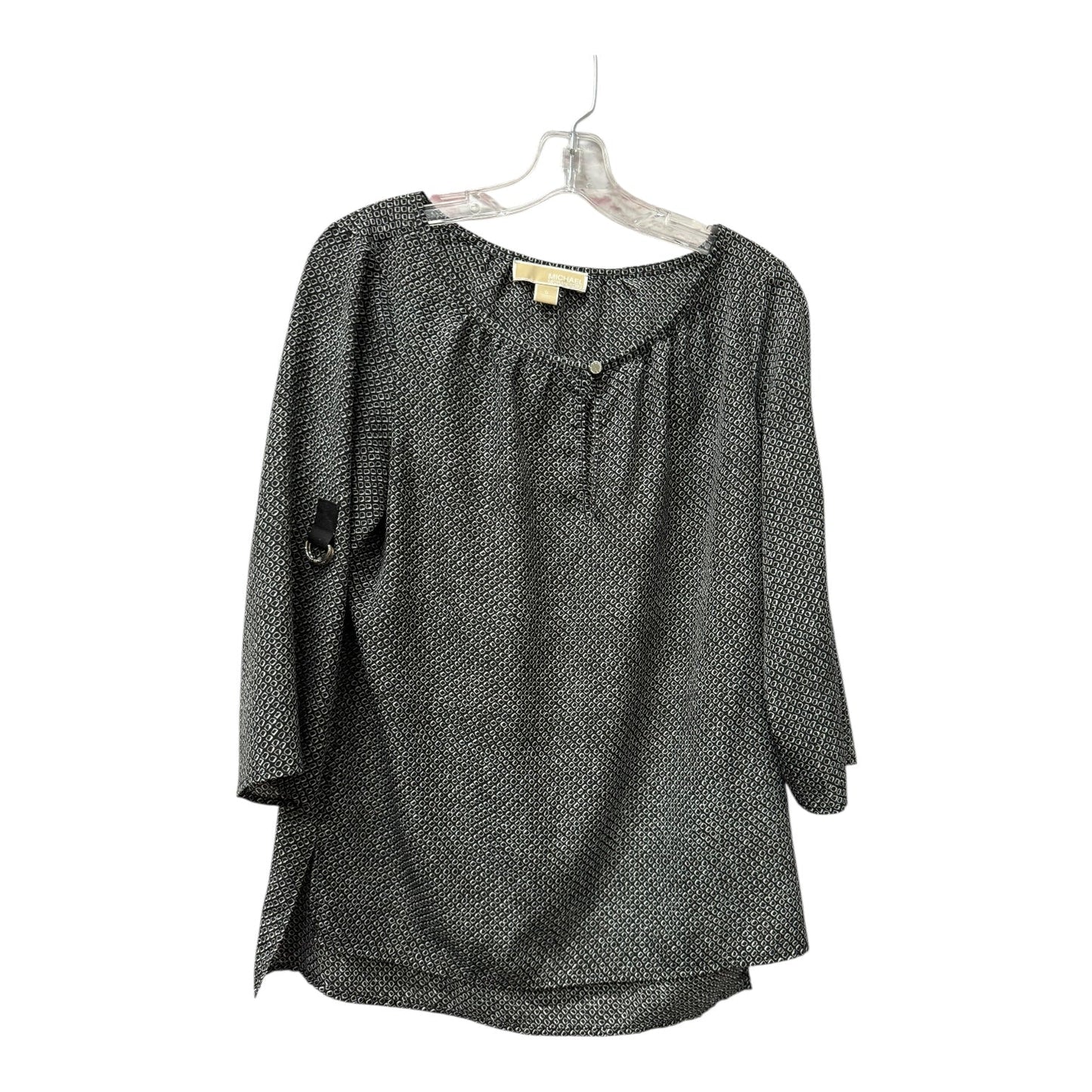 Top 3/4 Sleeve By Michael By Michael Kors In Black, Size:S