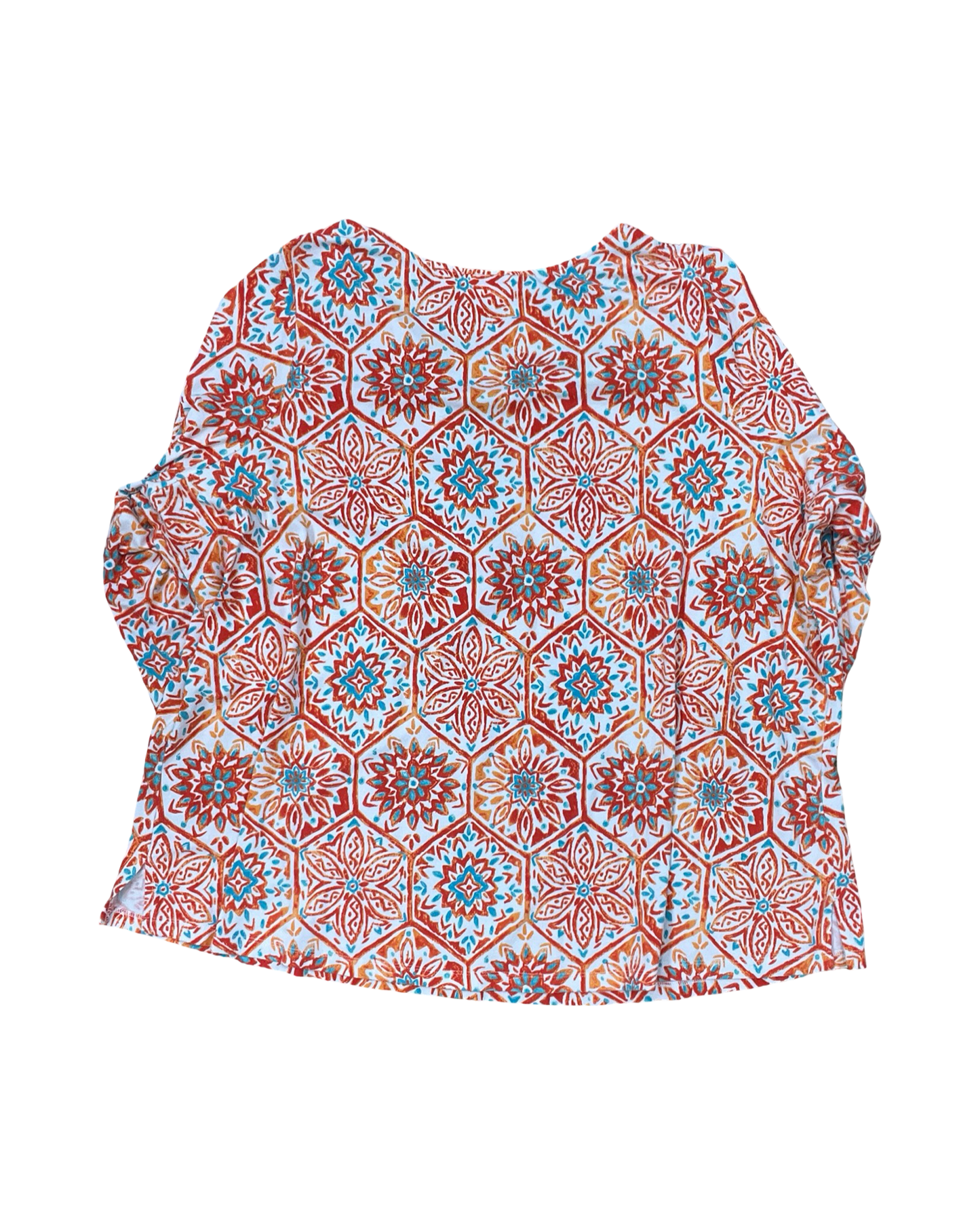 Top 3/4 Sleeve By Belle By Kim Gravel In Orange, Size:3X