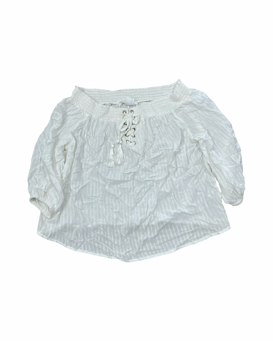 Top Ss By Lascana In Cream, Size:Xl