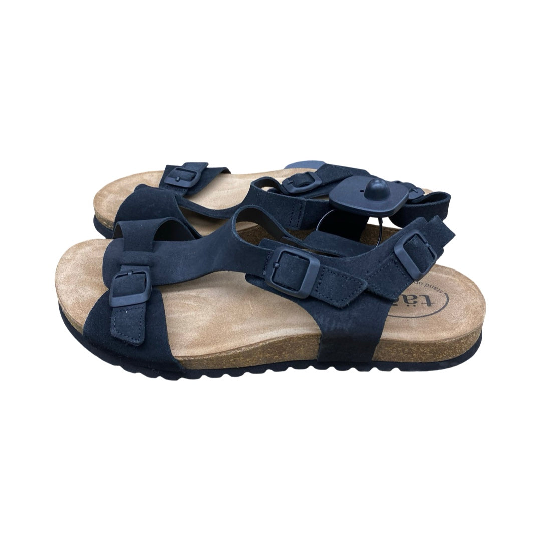 Sandals Flats By Taos In Black & Brown, Size:11