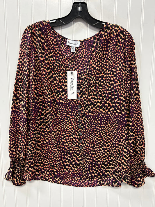 Blouse Ls By Veronica M In Purple, Size:Xs