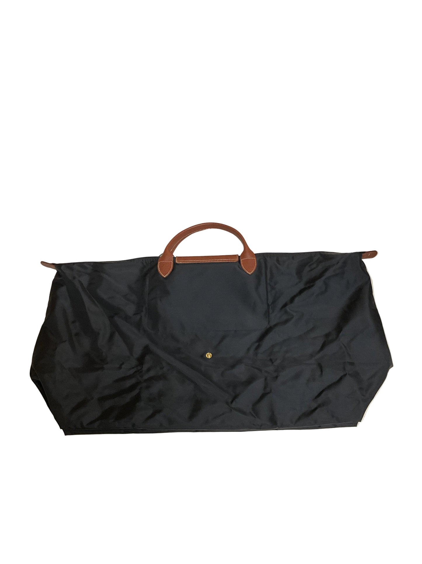 Handbag Designer By Longchamp In Black & Brown, Size:Large
