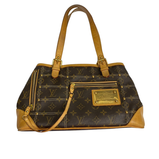 Handbag Luxury Designer By Louis Vuitton In Brown, Size:Medium