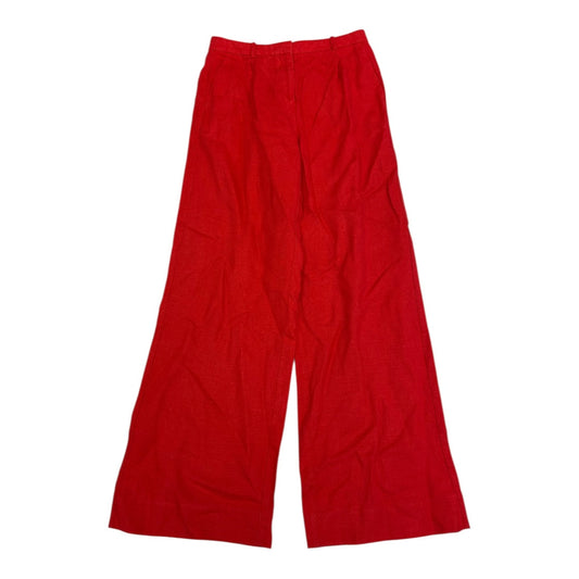 Pants Linen By J. Crew In Red, Size:4
