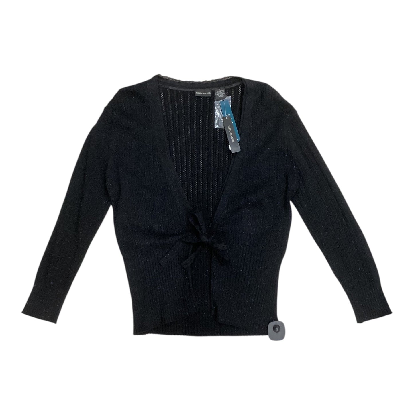 Cardigan By Field Manor In Black, Size:L