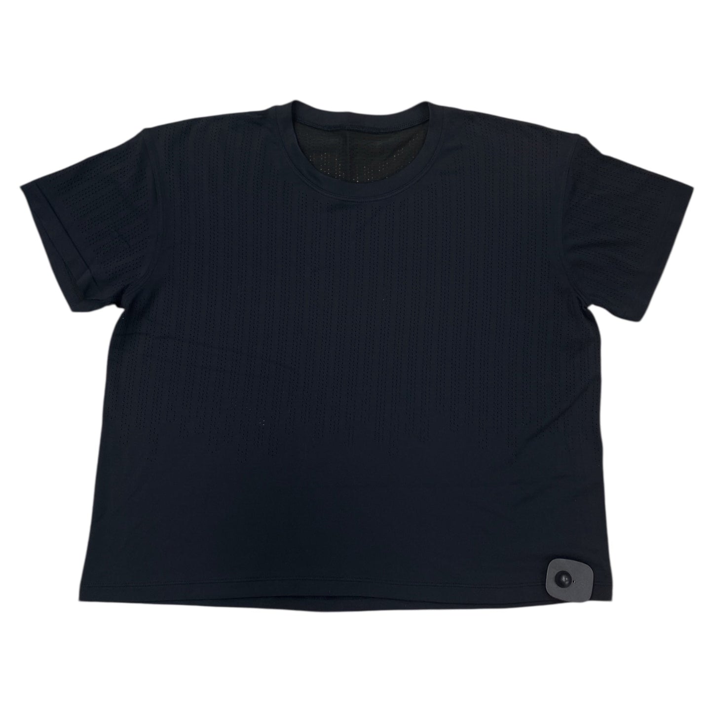 Athletic Top Ss By Lululemon In Black, Size:M