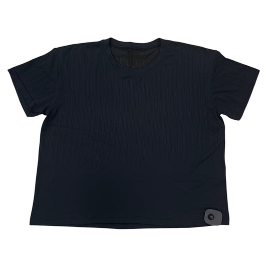 Athletic Top Ss By Lululemon In Black, Size:M