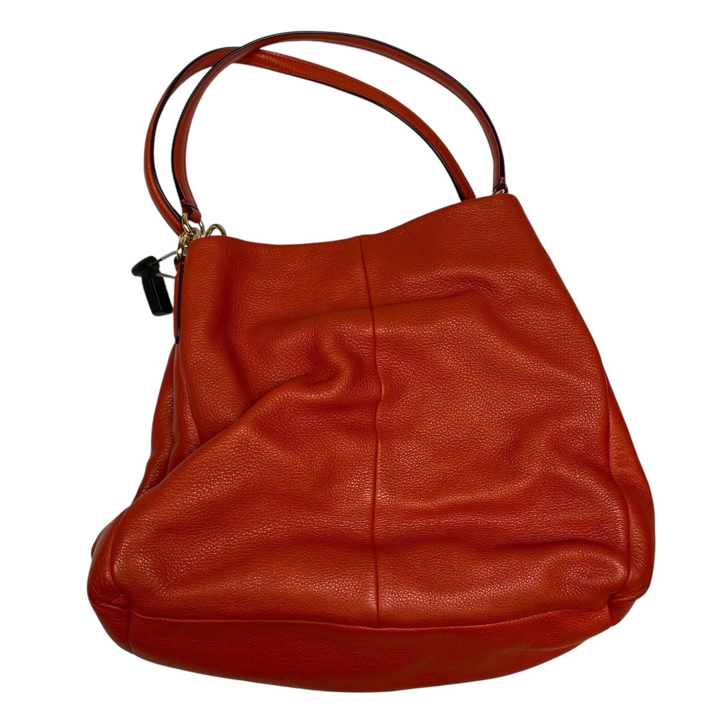 Handbag Designer By Coach In Orange, Size:Large