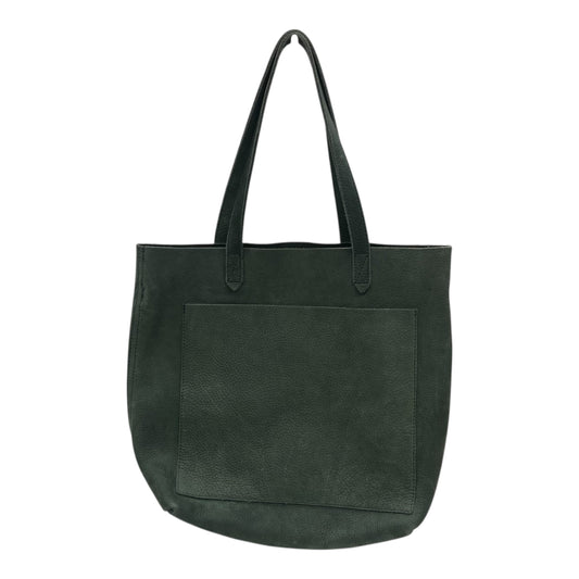 Tote Leather By Madewell In Green, Size:Medium