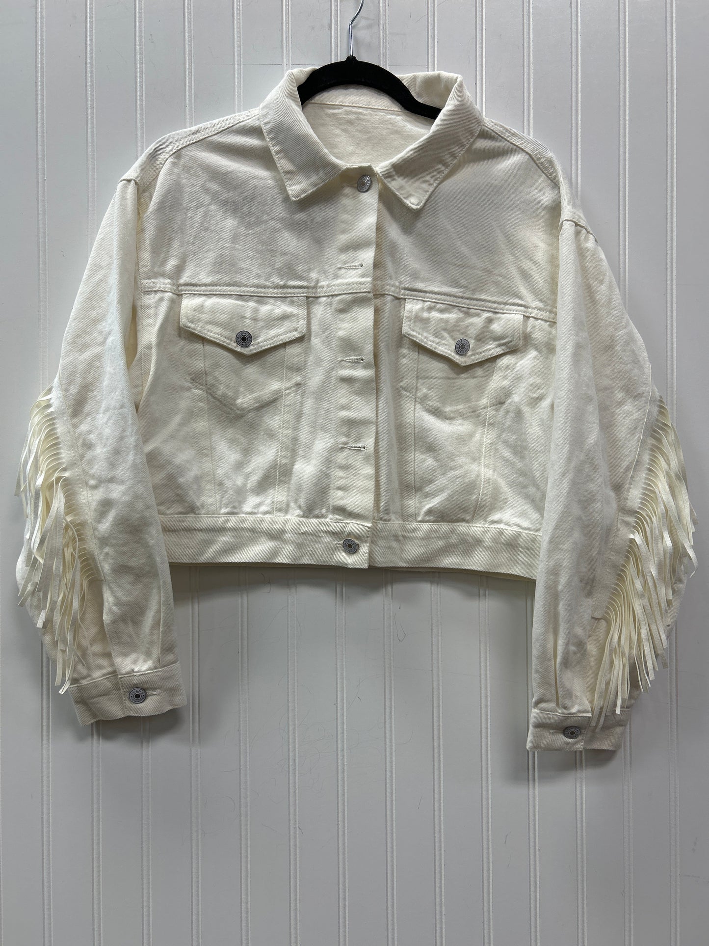 Jacket Denim By Cmc In White, Size:M
