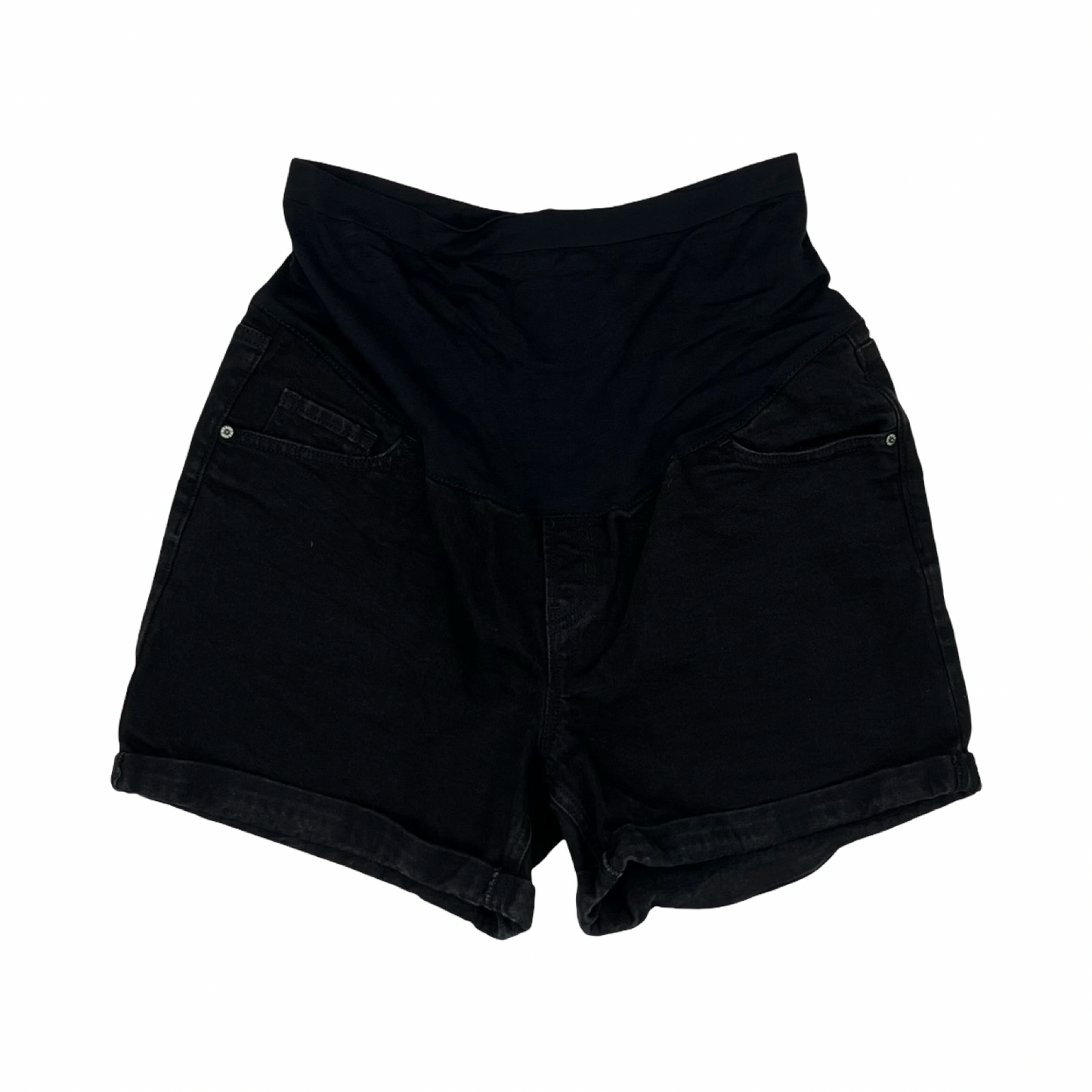 Mat Shorts By Old Navy In Black Denim, Size:18