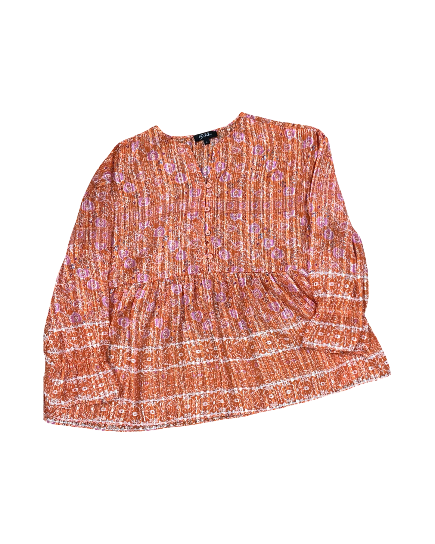 Top Ls By Clothes Mentor In Orange, Size:L