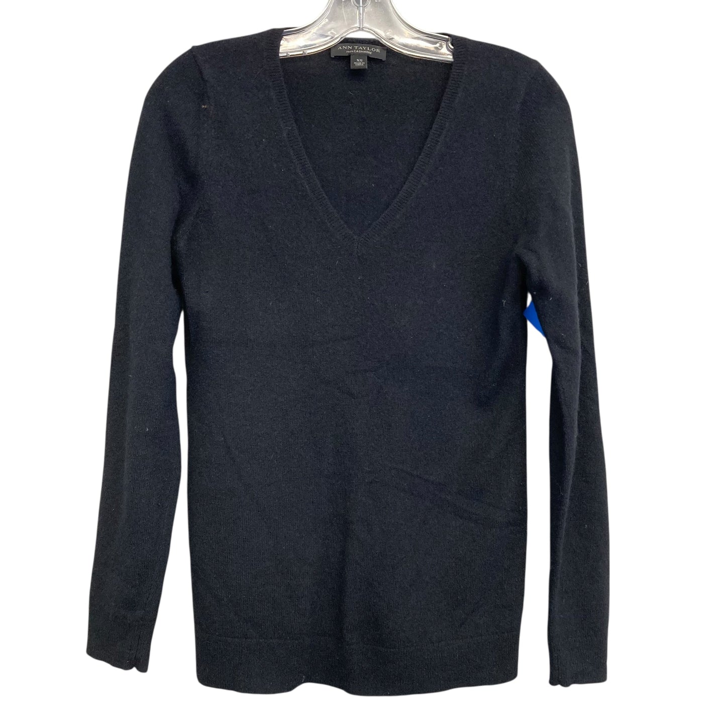 Sweater Cashmere By Ann Taylor In Black, Size:Xs