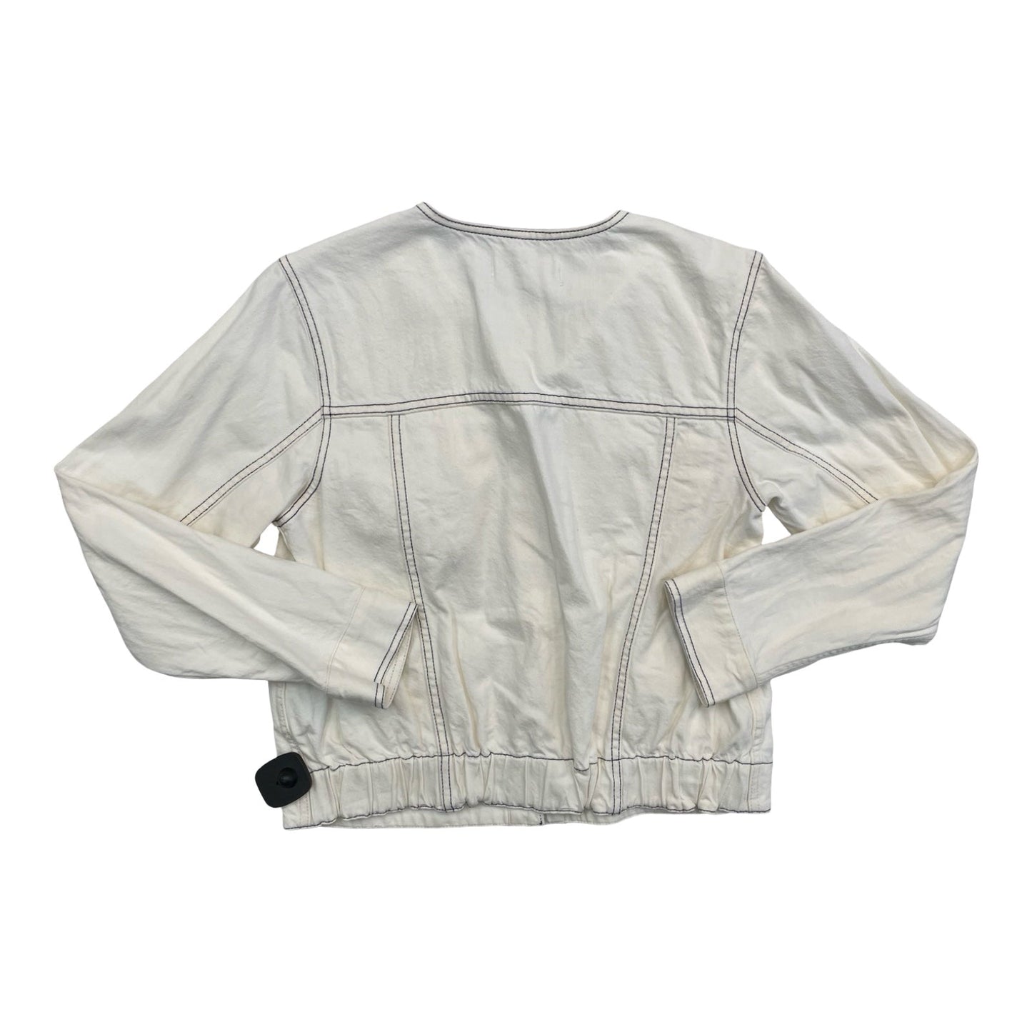 Jacket Denim By Madewell In Cream, Size:M