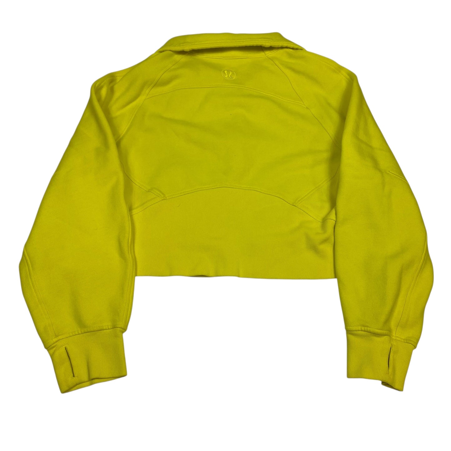 Athletic Sweatshirt Collar By Lululemon In Yellow, Size:M