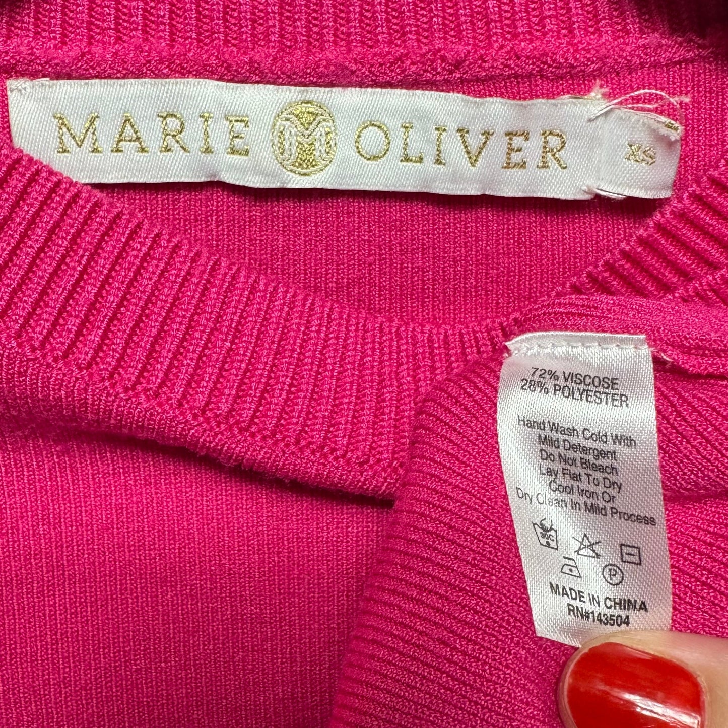 Sweater By Marie Oliver In Pink, Size: Xs