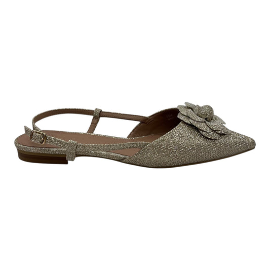 Shoes Flats By Linea Paolo In Gold, Size:7.5