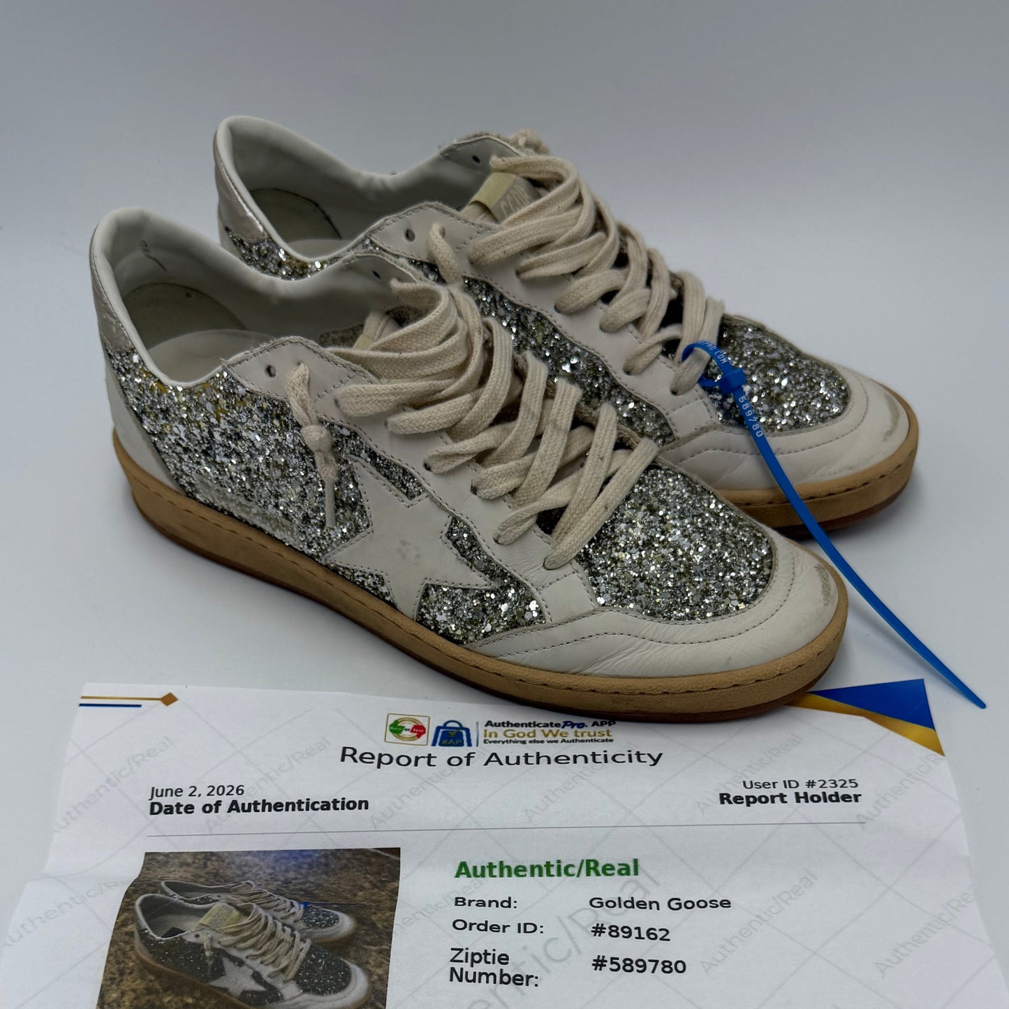Golden Goose Ball Star Sneaker Luxury Shoes, Size: 10