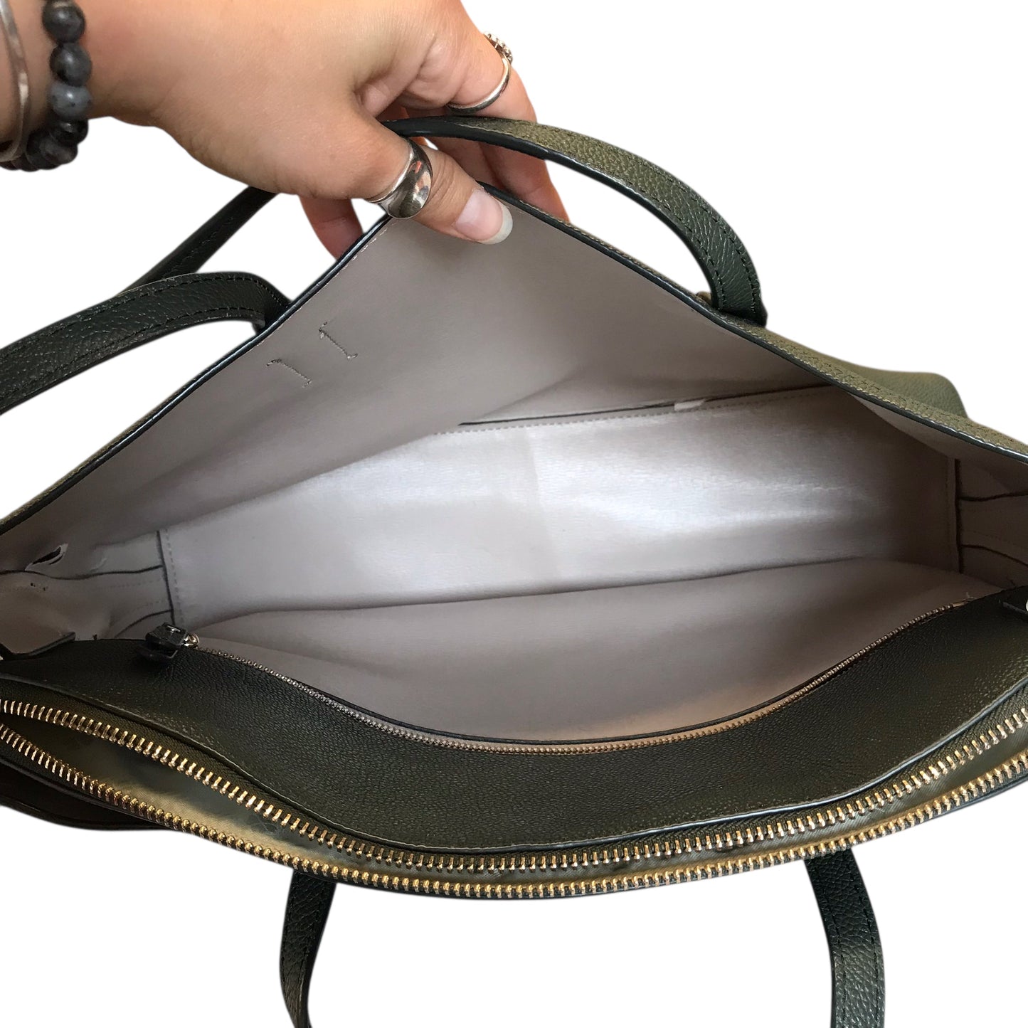 Tote Designer By Kate Spade In Green, Size:Large