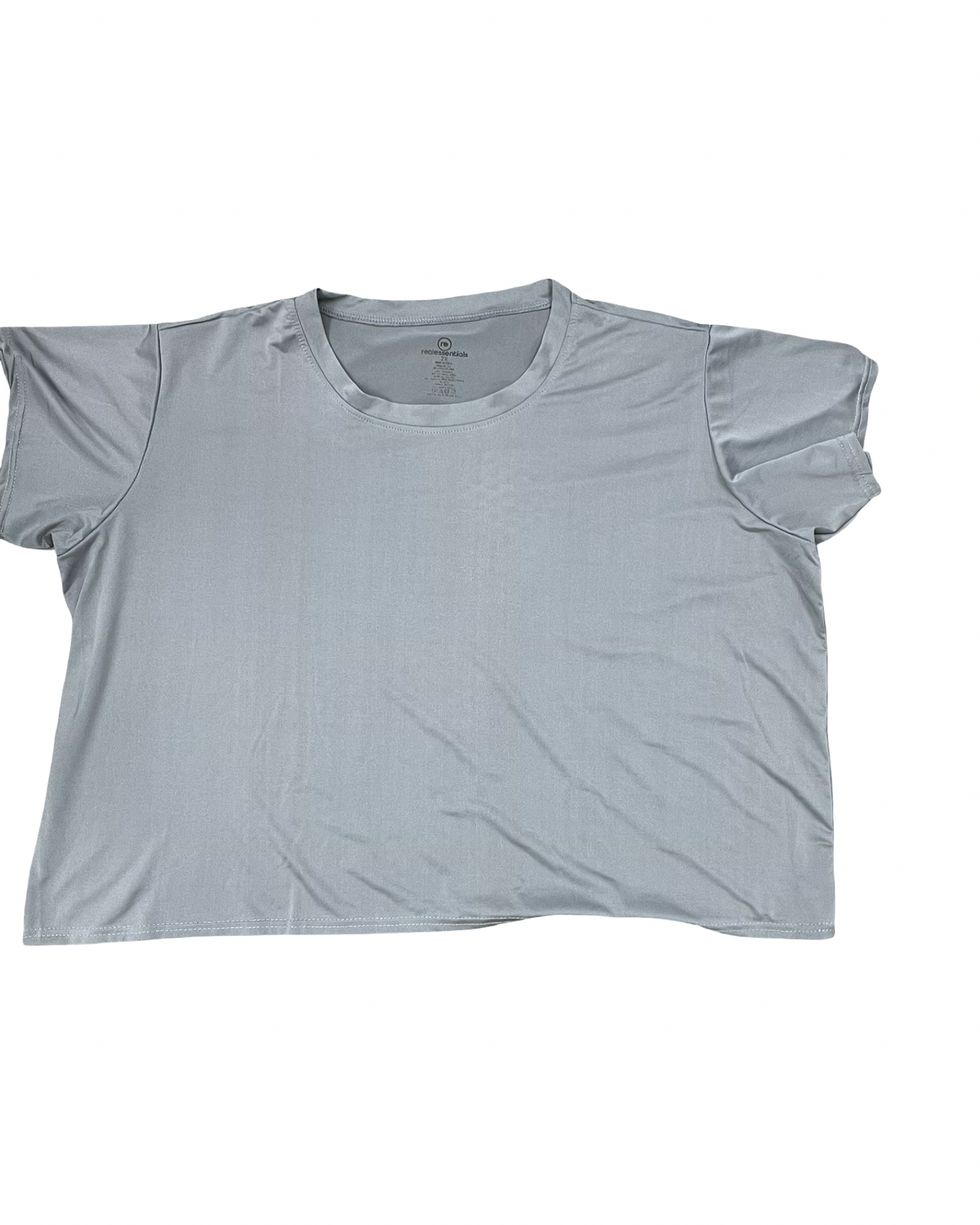 Athletic Top Ss By Clothes Mentor In Grey, Size:2X
