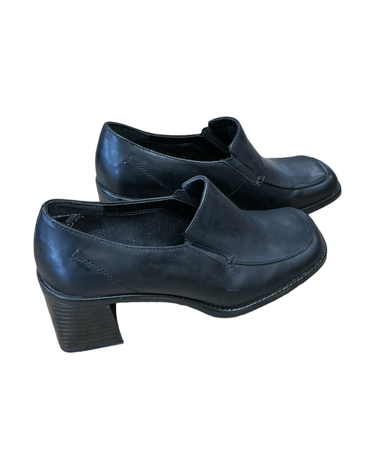 Shoes Heels Block By High Lights In Black, Size:7