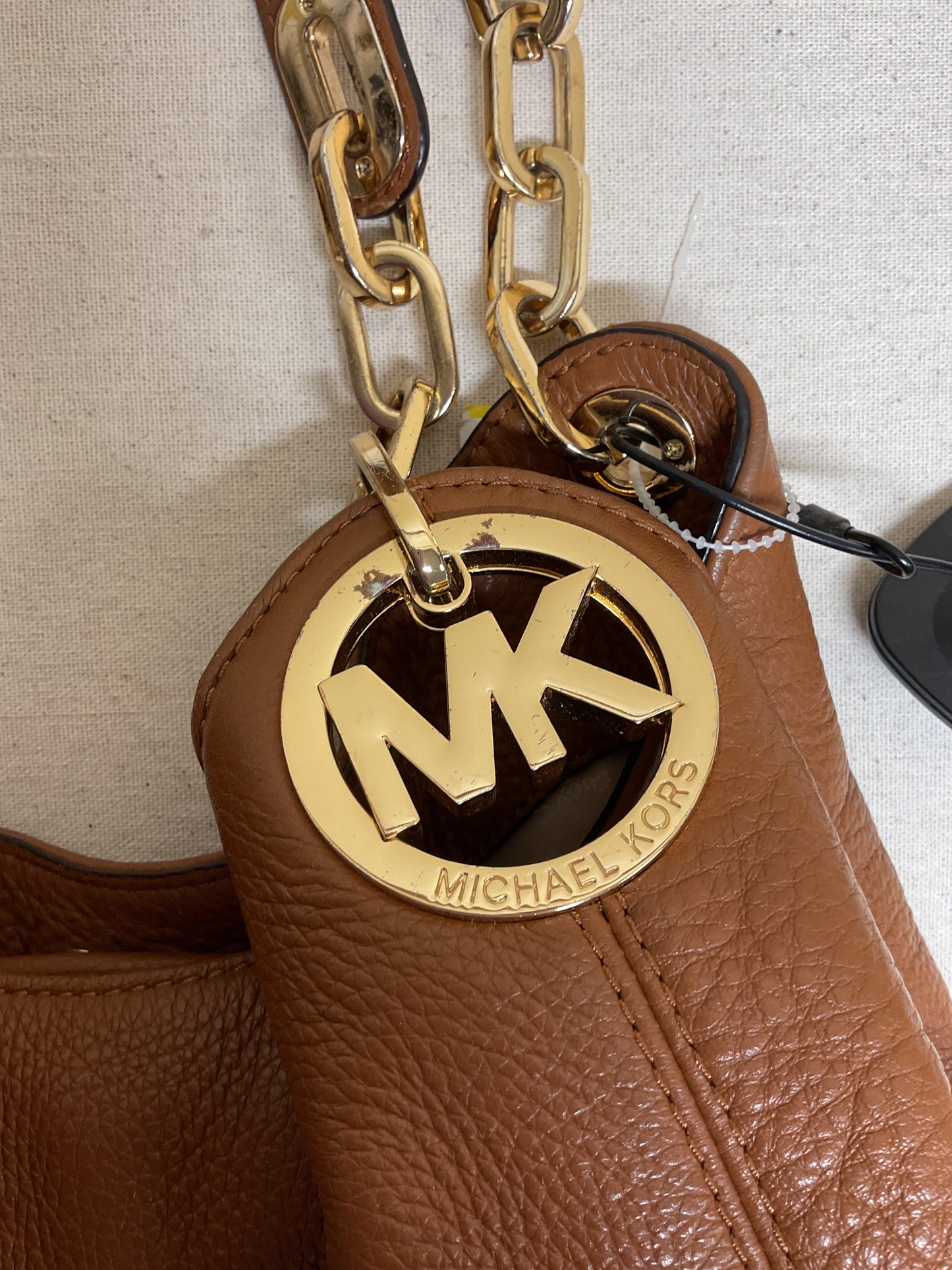 Handbag Designer By Michael Kors In Brown, Size:Medium