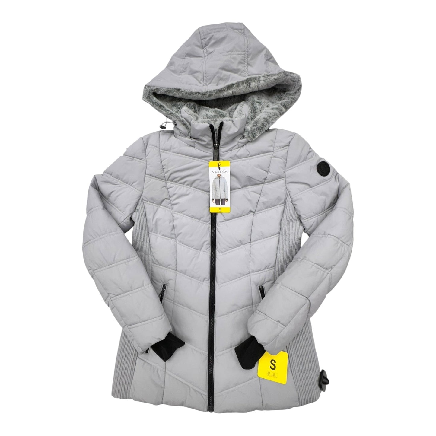 Coat Puffer & Quilted By Nautica In Purple, Size:S