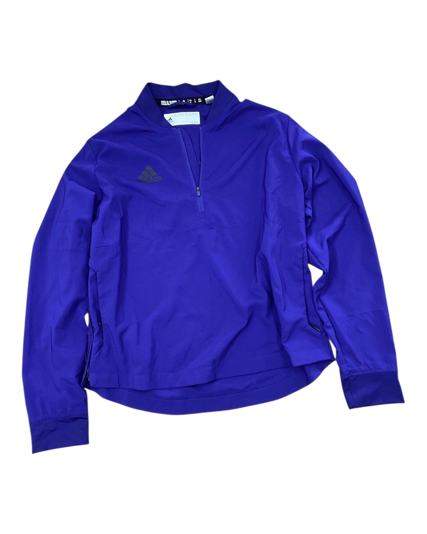 Athletic Jacket By Adidas In Purple, Size:M