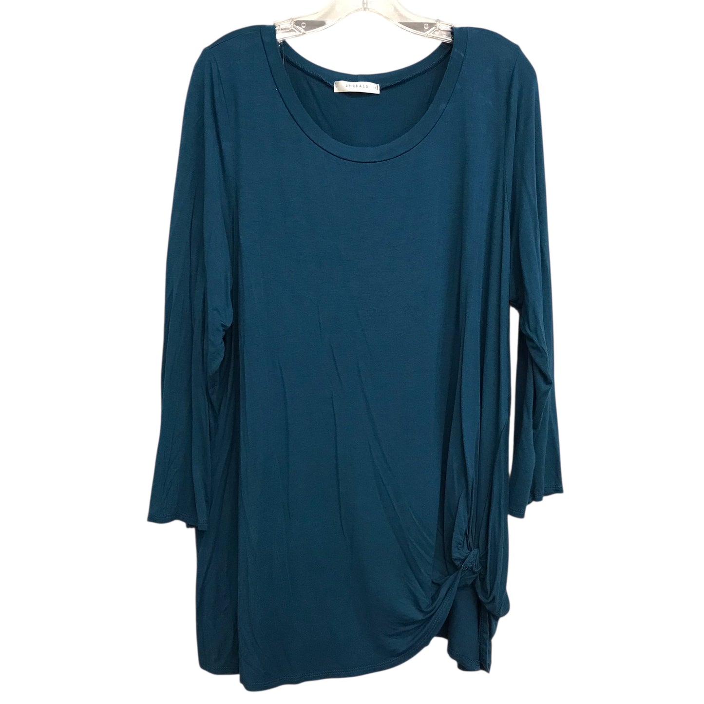 Top Ls By Emerald In Teal, Size:3X