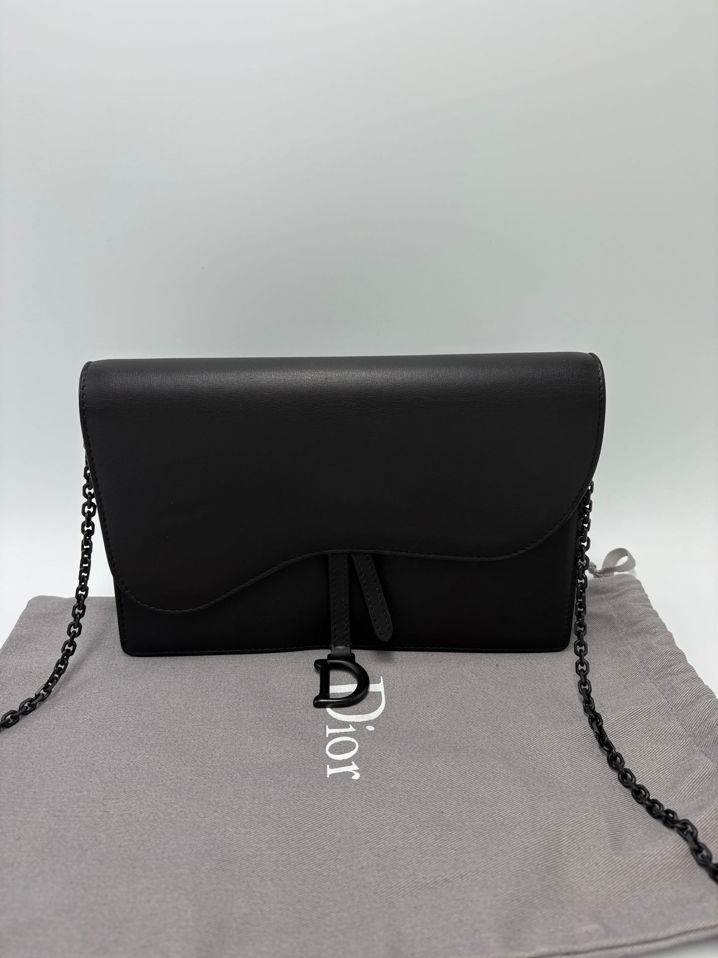 Christian Dior Ultra Matte Saddle Chain Luxury Handbag