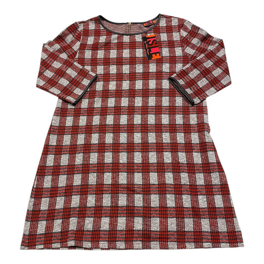 Dress Casual Short By Cmc In Grey & Red, Size:M