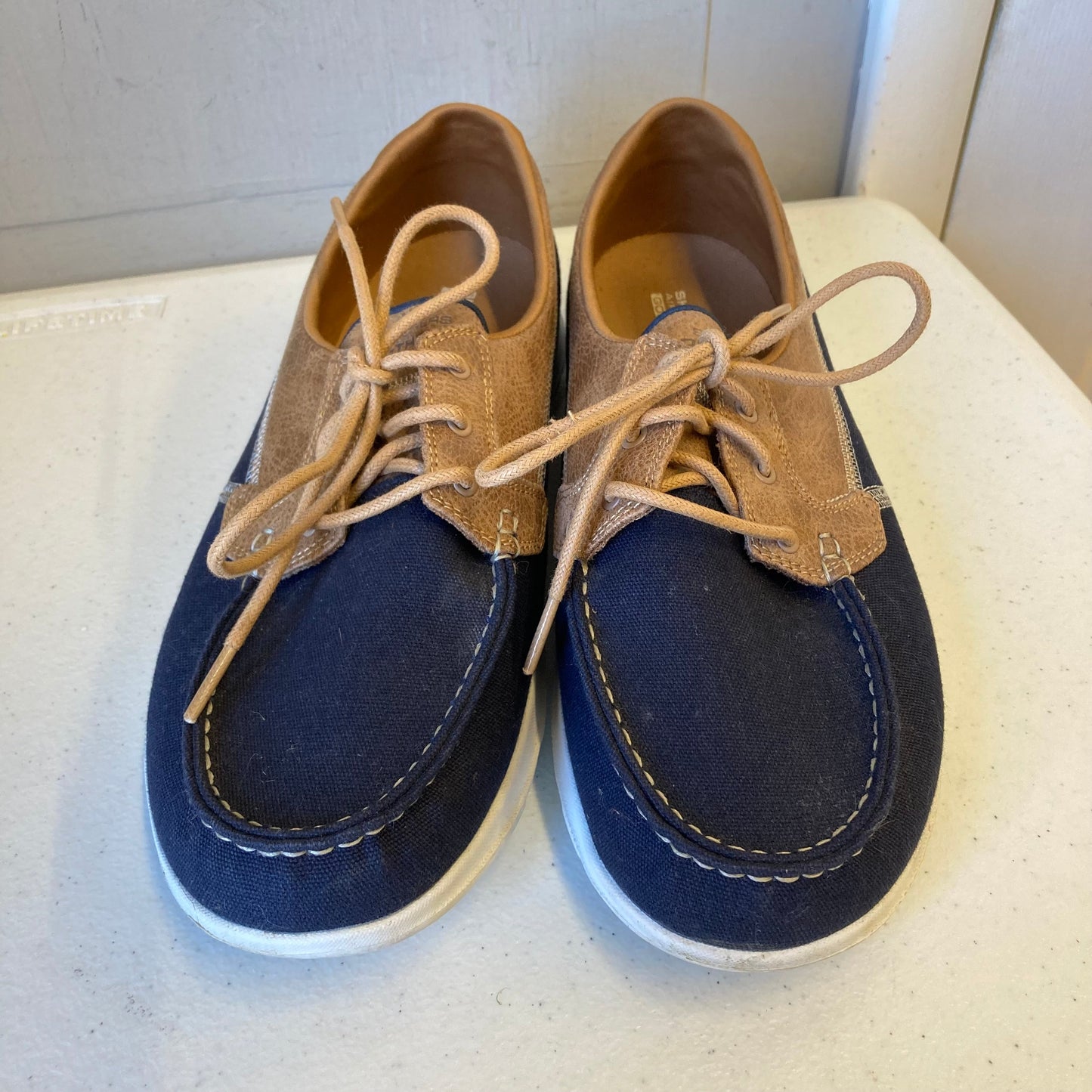 Shoes Flats By Skechers In Blue & Tan, Size:11