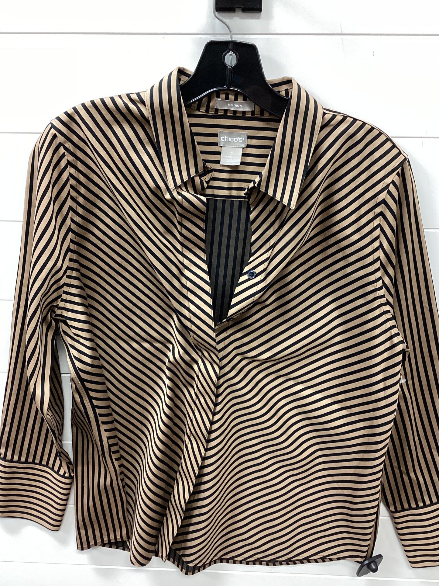 Top Ls By Chicos In Tan, Size:L