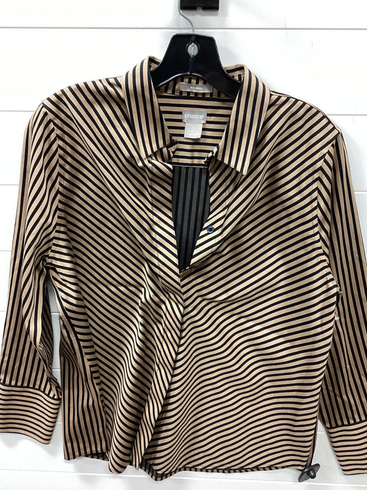 Top Ls By Chicos In Tan, Size:L
