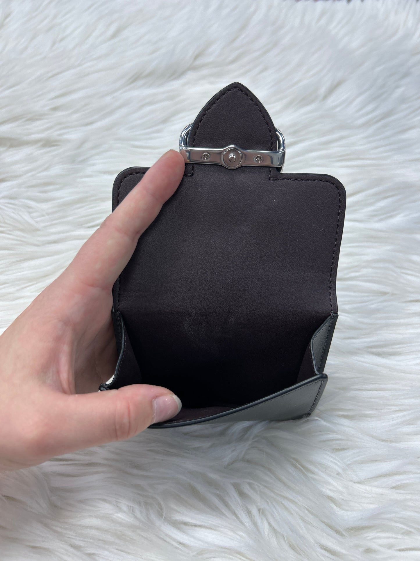 Wallet Designer By Coach In Black, Size:Small