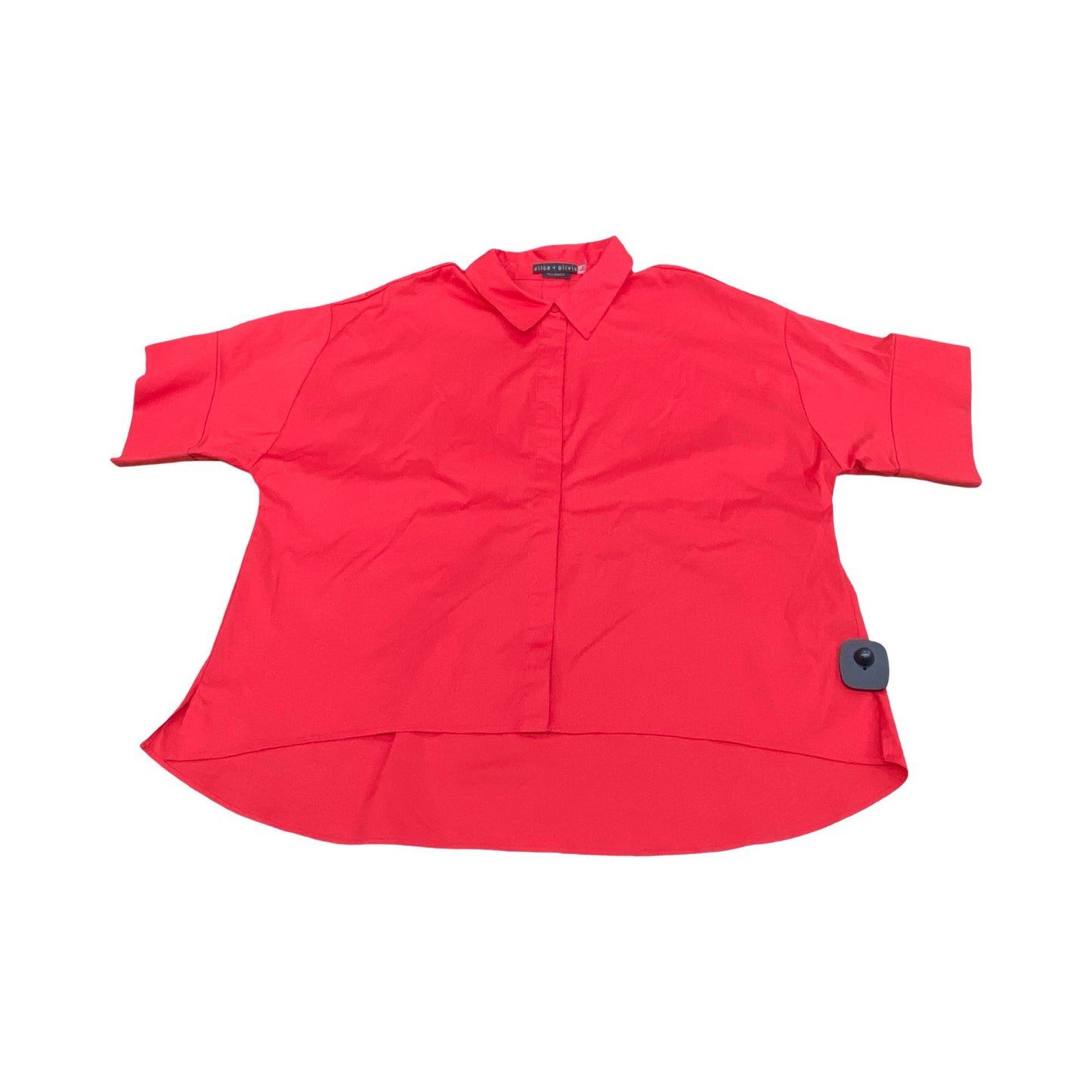 Top Ss Designer By Alice + Olivia In Red, Size:Xl