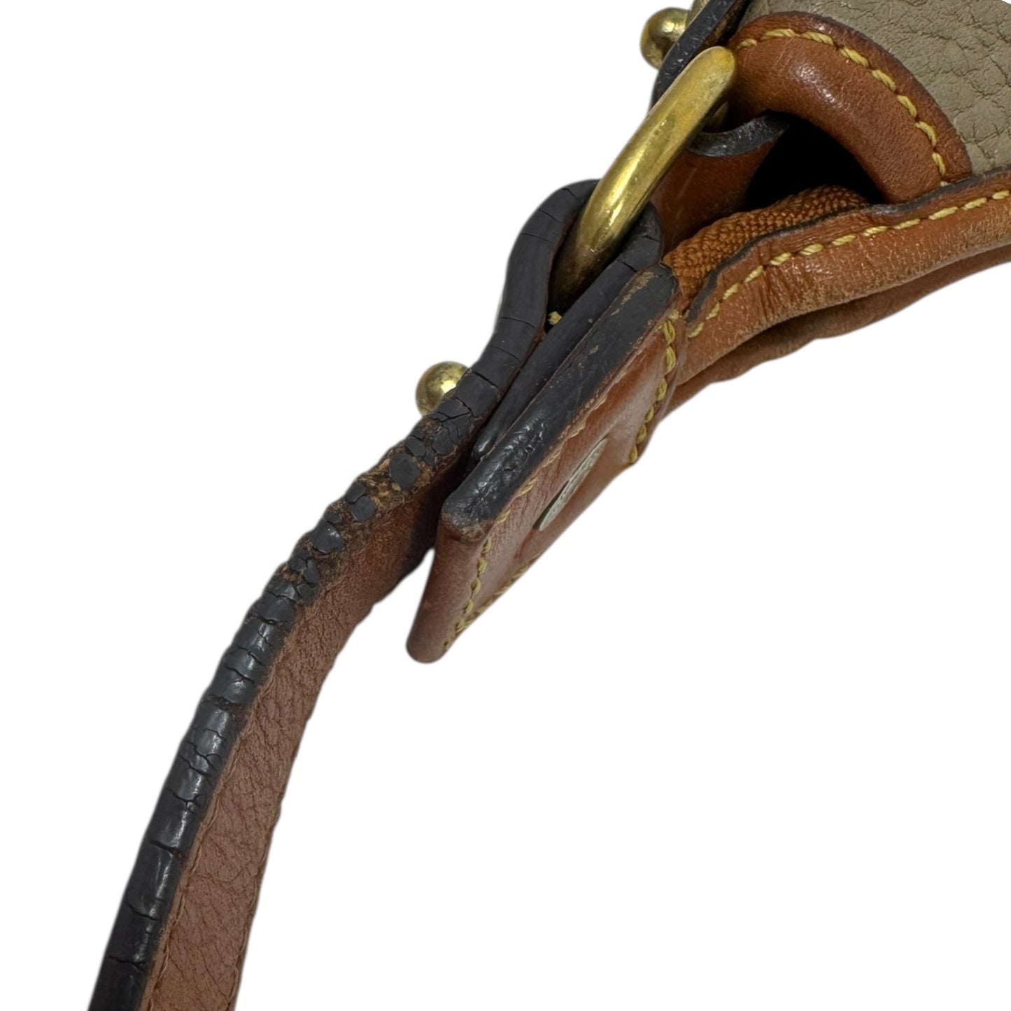 AS IS Vintage Pebbled Leather Shoulder Handbag Designer By Dooney And Bourke, Size: Medium