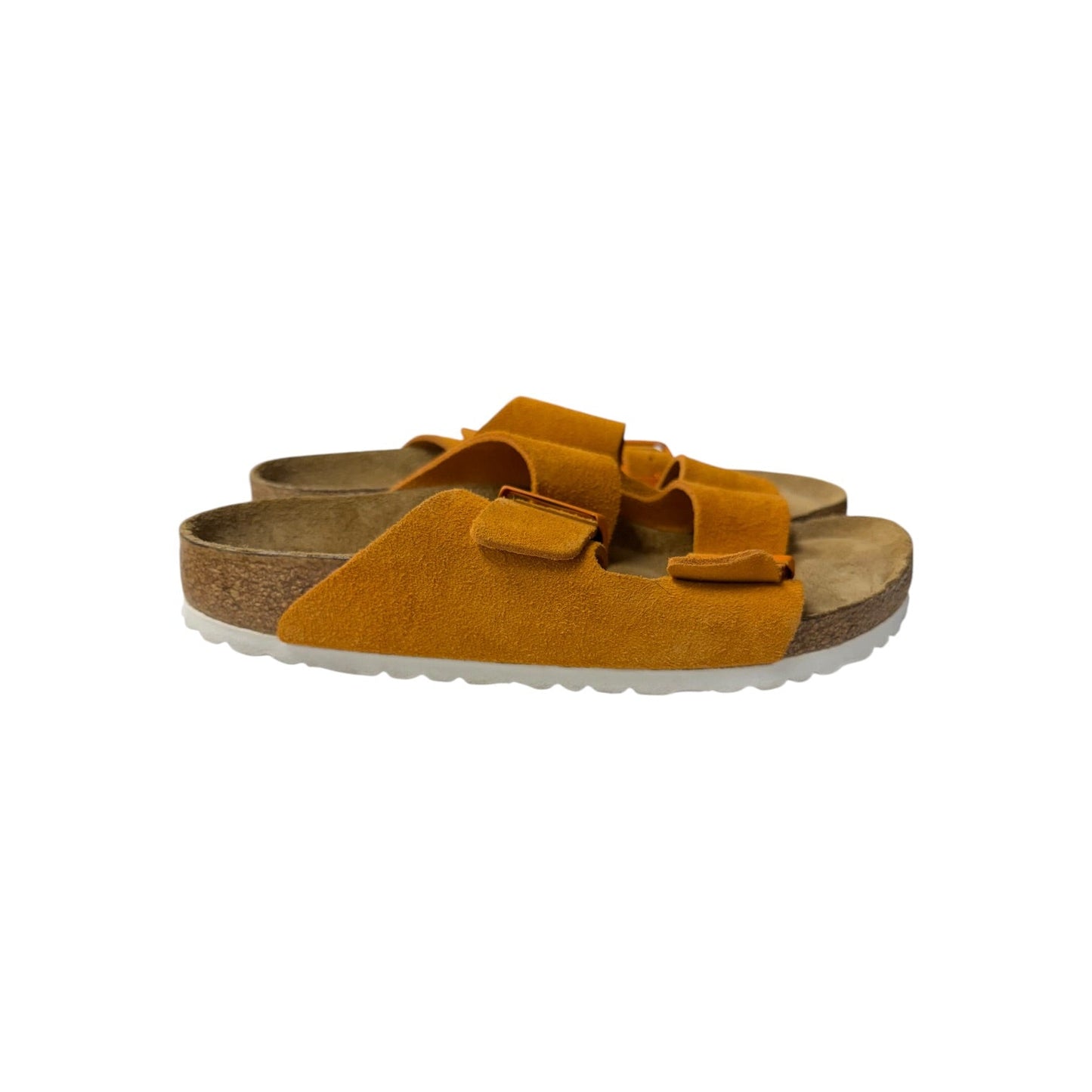 Sandals Flats By Birkenstock In Orange, Size:7.5