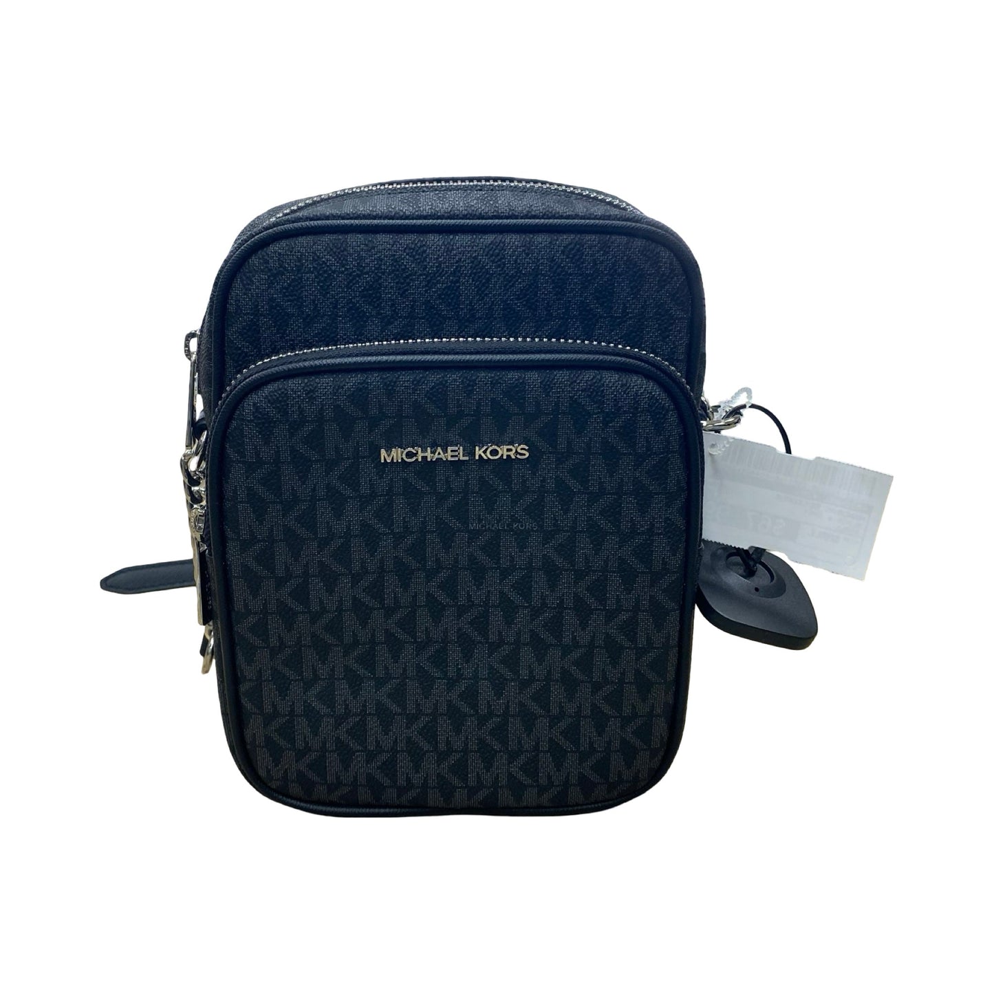 Handbag Designer By Michael Kors In Black & Grey, Size:Small