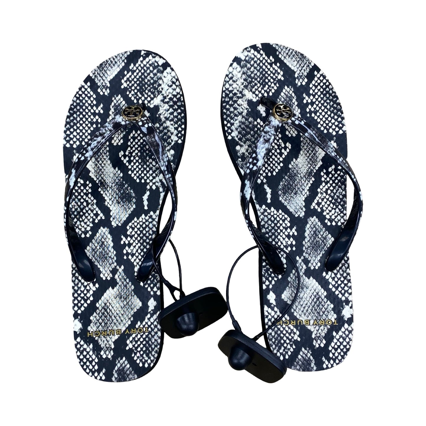 Sandals Designer By Tory Burch In Snakeskin Print, Size:6