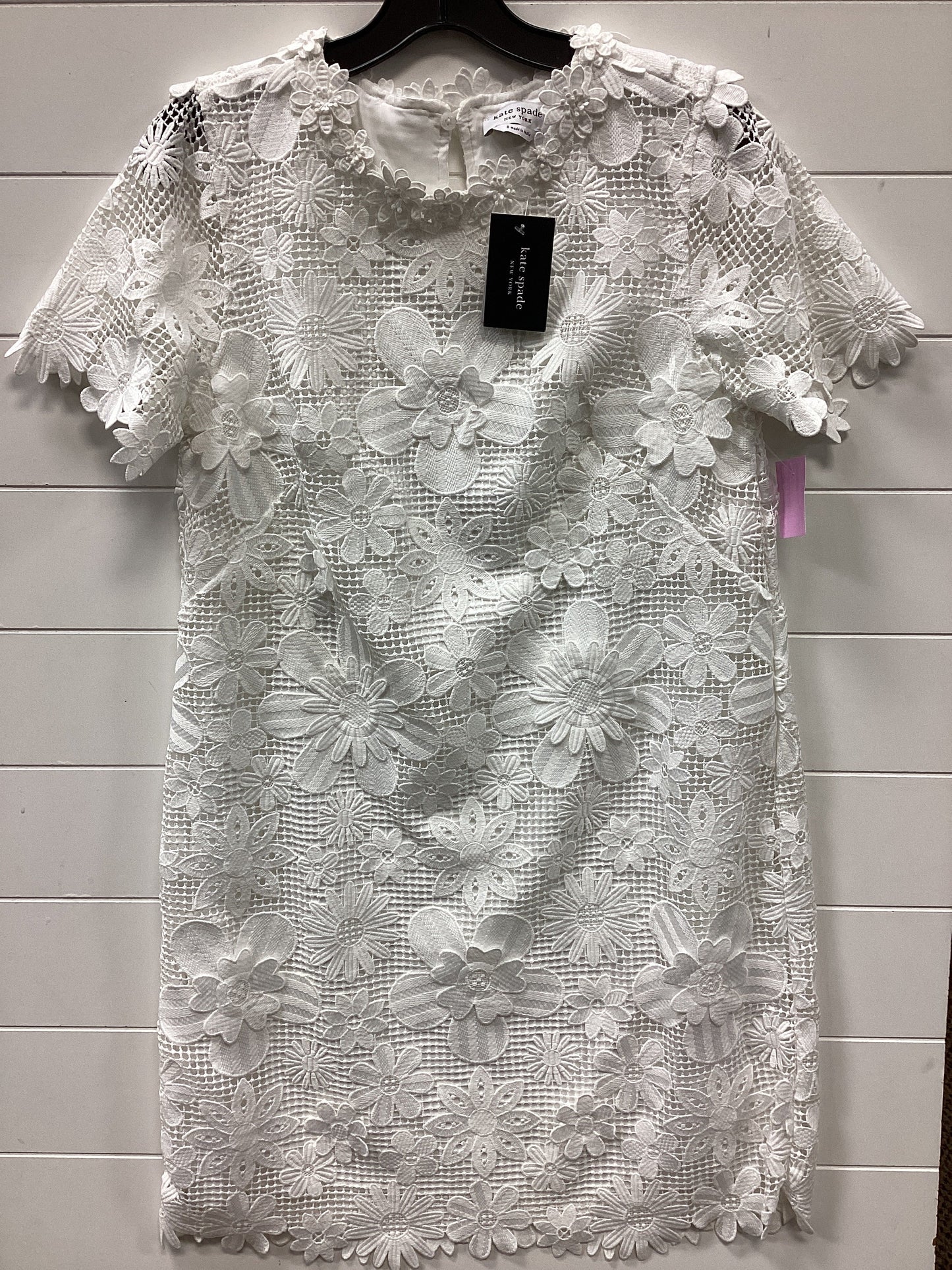 Dress Designer By Kate Spade In White, Size:8