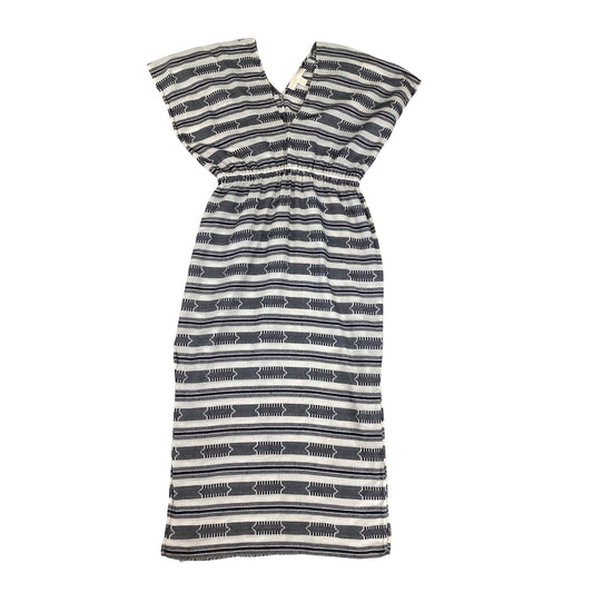 Dress Casual Maxi By Michael By Michael Kors In Blue & Tan, Size:M