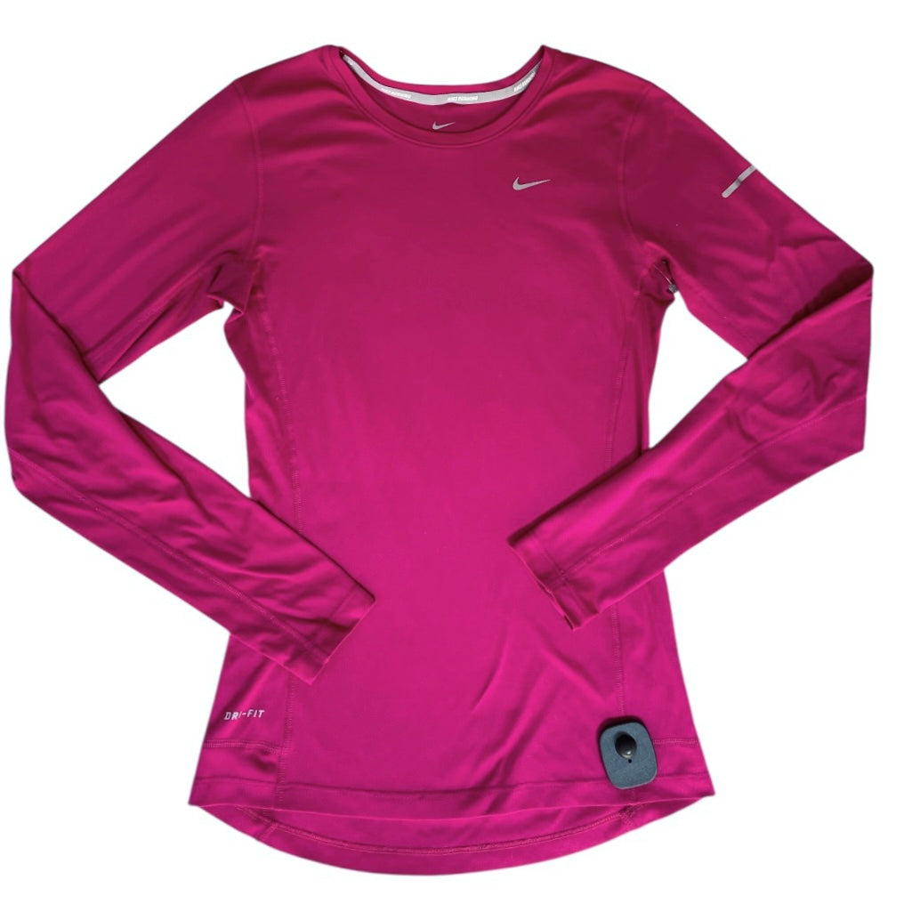 Athletic Top Ls Crewneck By Nike In Pink, Size:Xs
