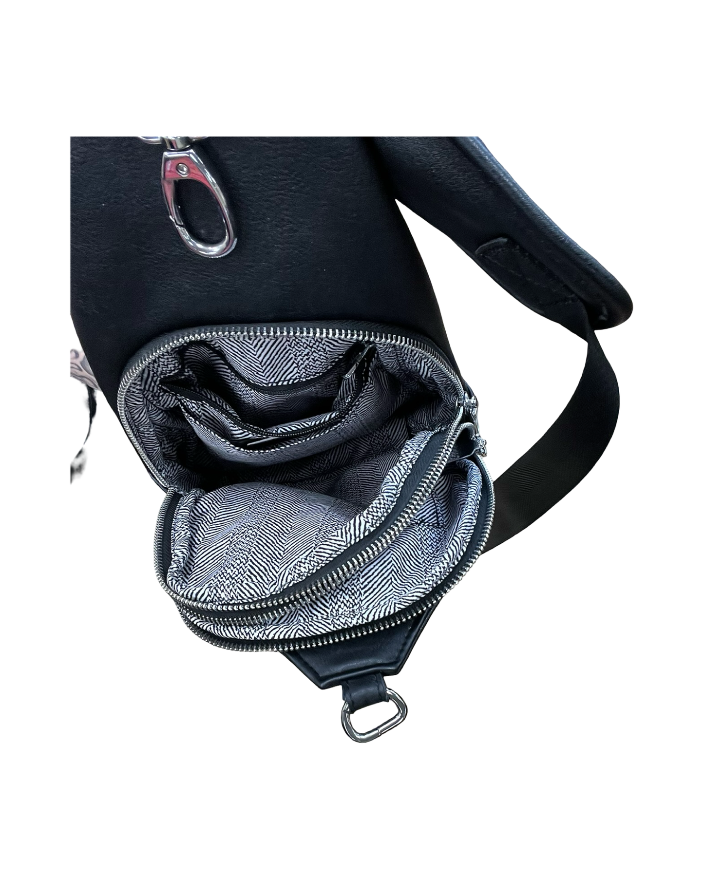 Crossbody By Antik Kraft In Black, Size:Medium