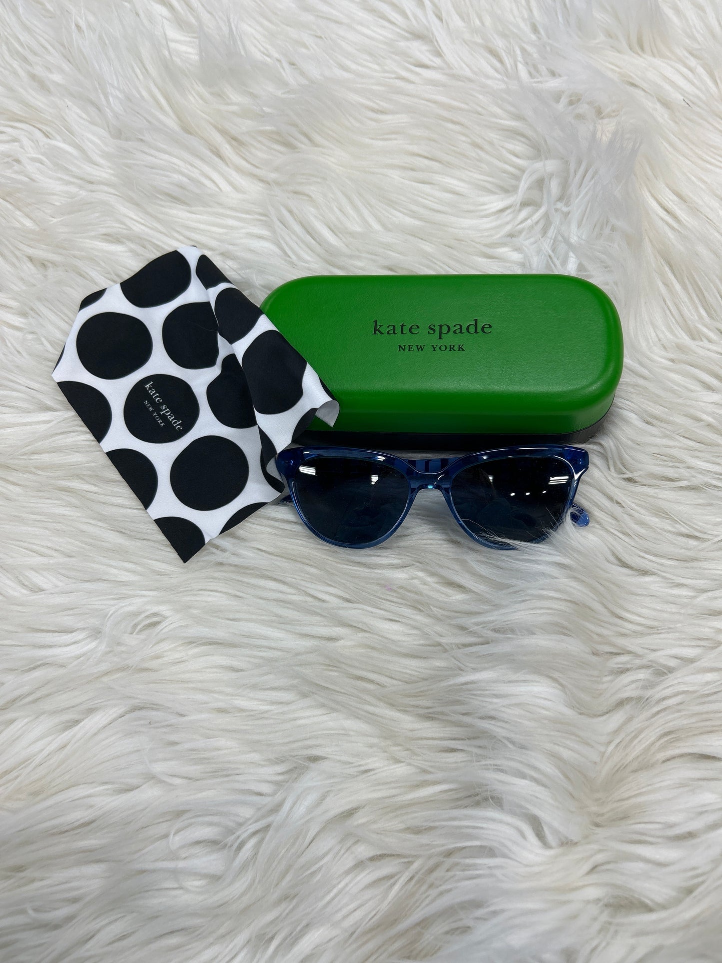 Sunglasses Designer By Kate Spade In Blue, Size: