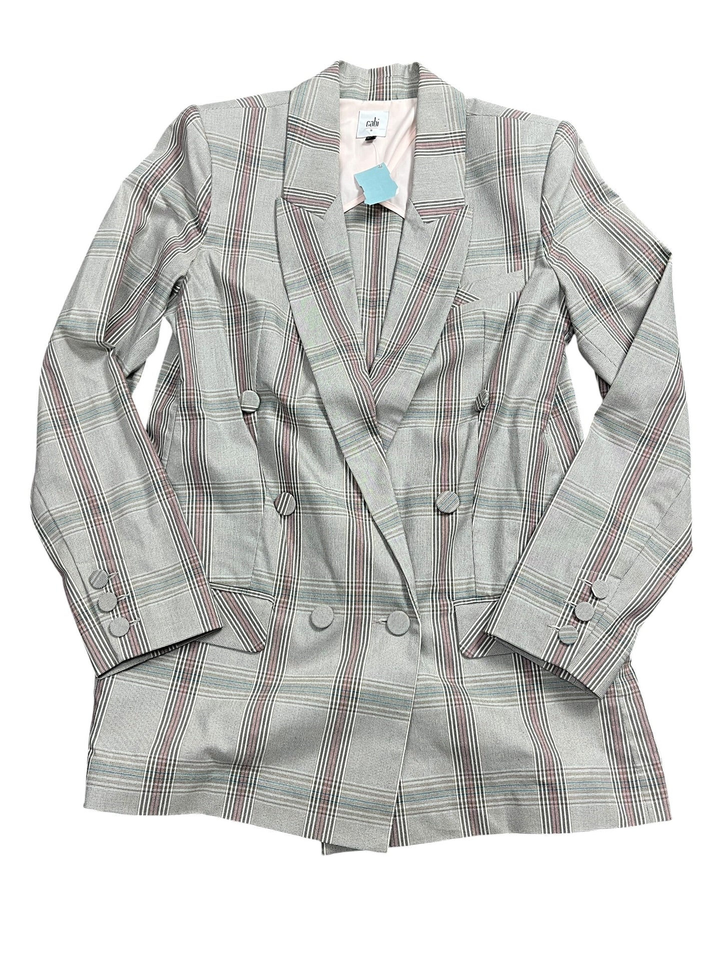 Blazer By Cabi In Plaid Pattern, Size:M