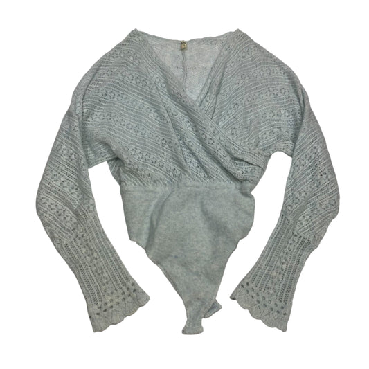 Bodysuit By Free People In Blue, Size:Xs