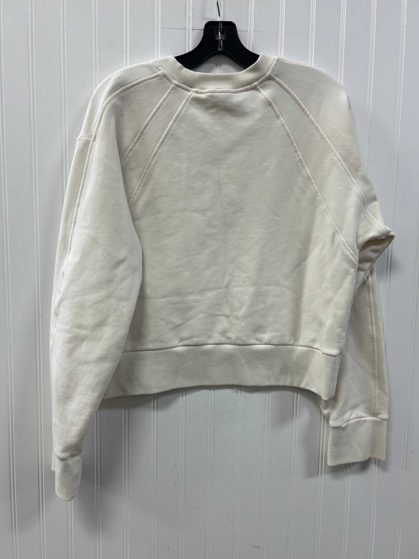 Sweatshirt Crewneck By Athleta In Cream, Size:S
