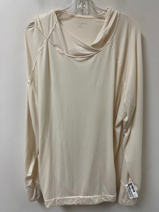 Athletic Top Ls Hoodie By Amazon Essentials In Cream, Size:3X