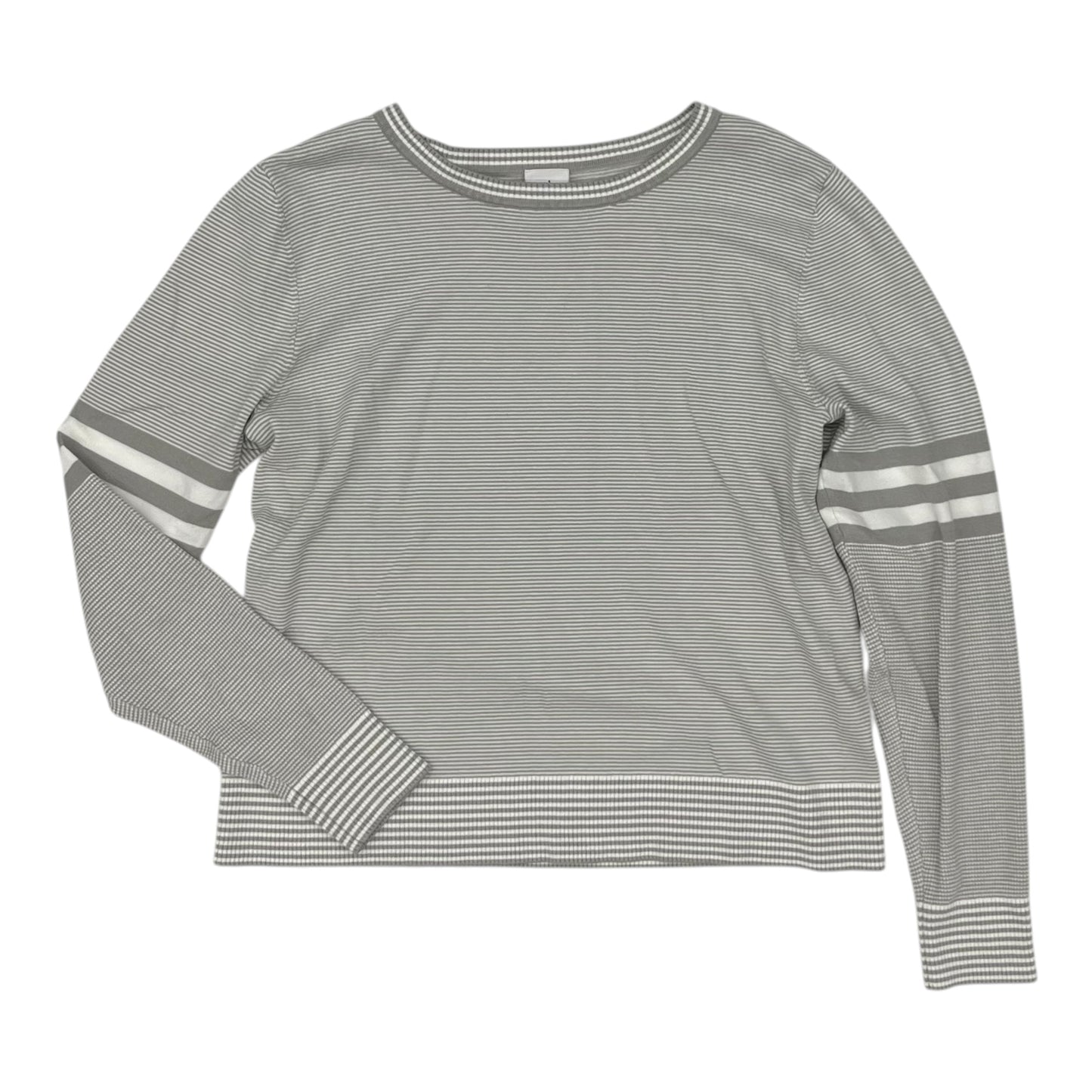 Sweater By Cabi In Grey & White, Size:M